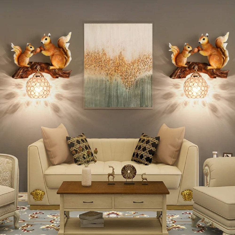 Woodland Charm Squirrel Wall Light — product view 1
