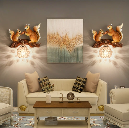 Woodland Charm Squirrel Wall Light — product view 3