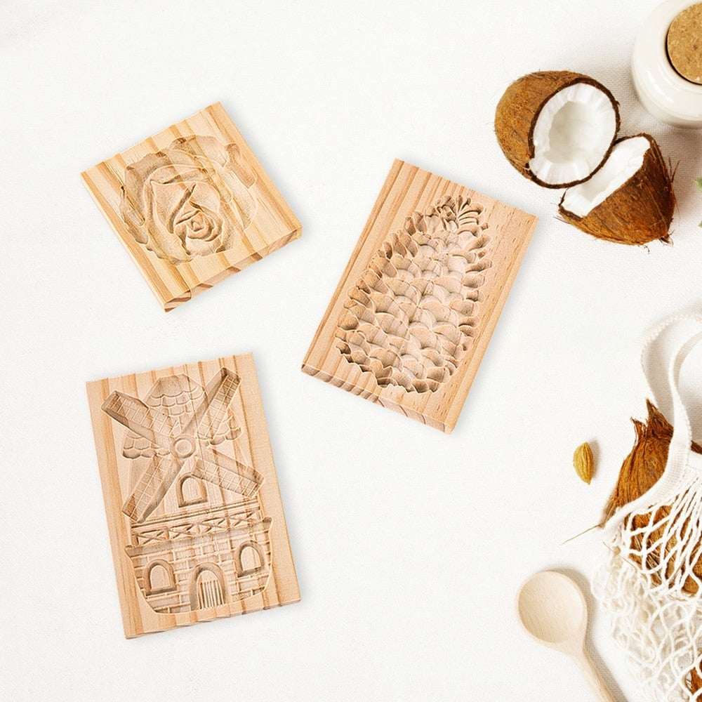 LoungeYard | Woodworks Baking Cookie Mold — product view 5