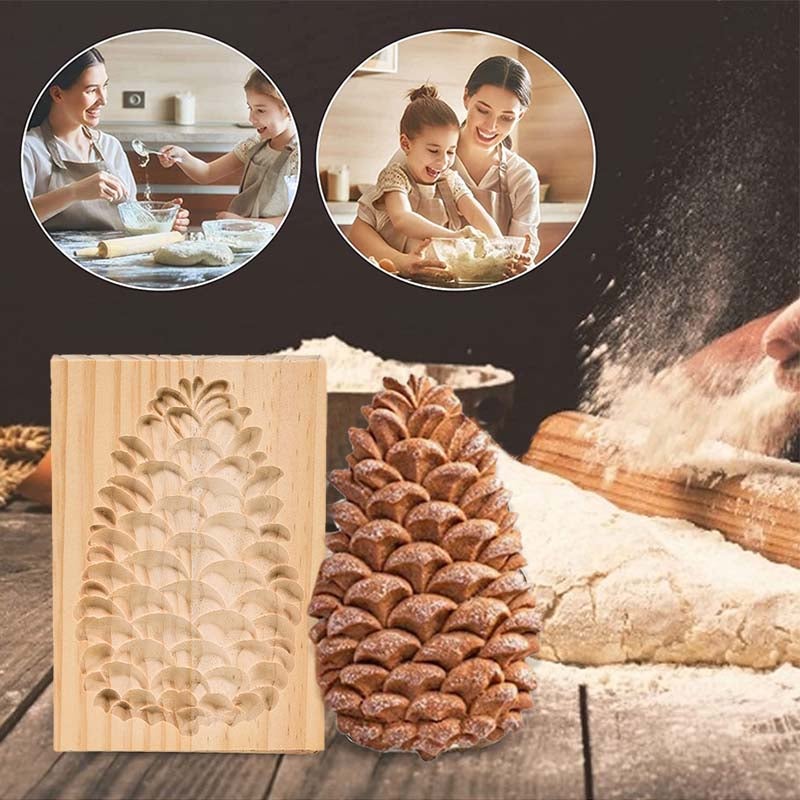 LoungeYard | Woodworks Baking Cookie Mold — product view 3