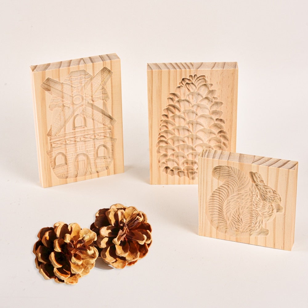 LoungeYard | Woodworks Baking Cookie Mold — product view 4
