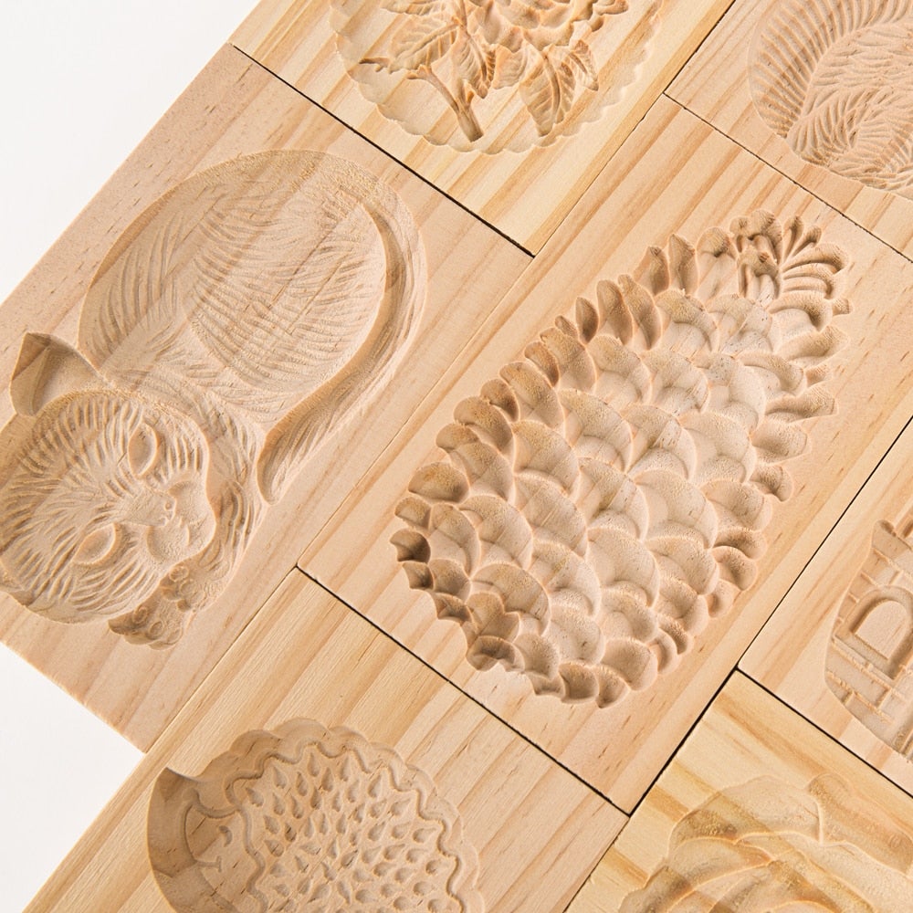 LoungeYard | Woodworks Baking Cookie Mold — product view 6