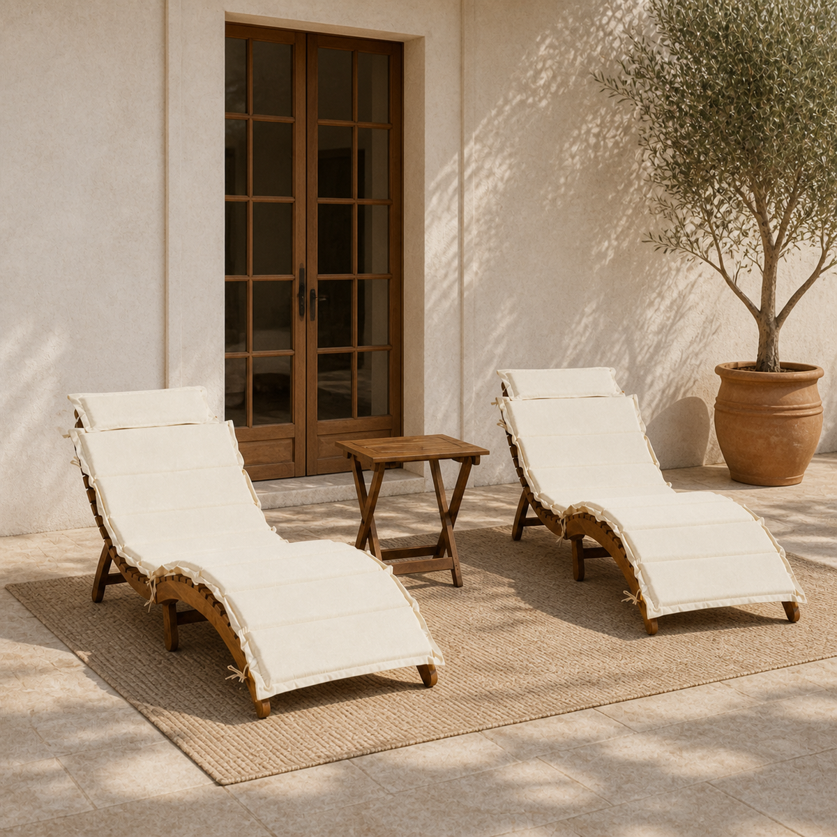 Wulfern Ortholithos Folding Chaise Lounge Set — product view 5