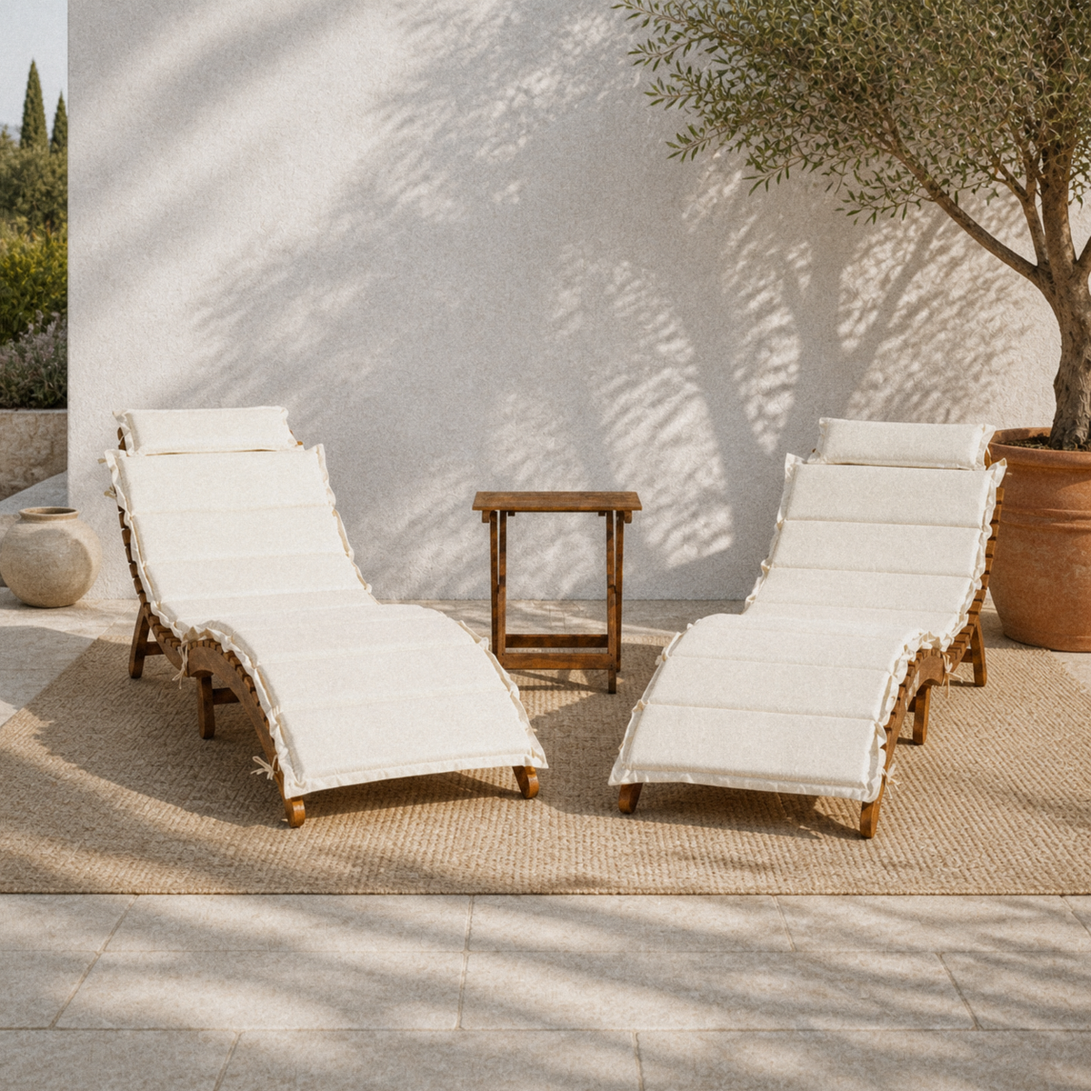 Wulfern Ortholithos Folding Chaise Lounge Set — product view 1