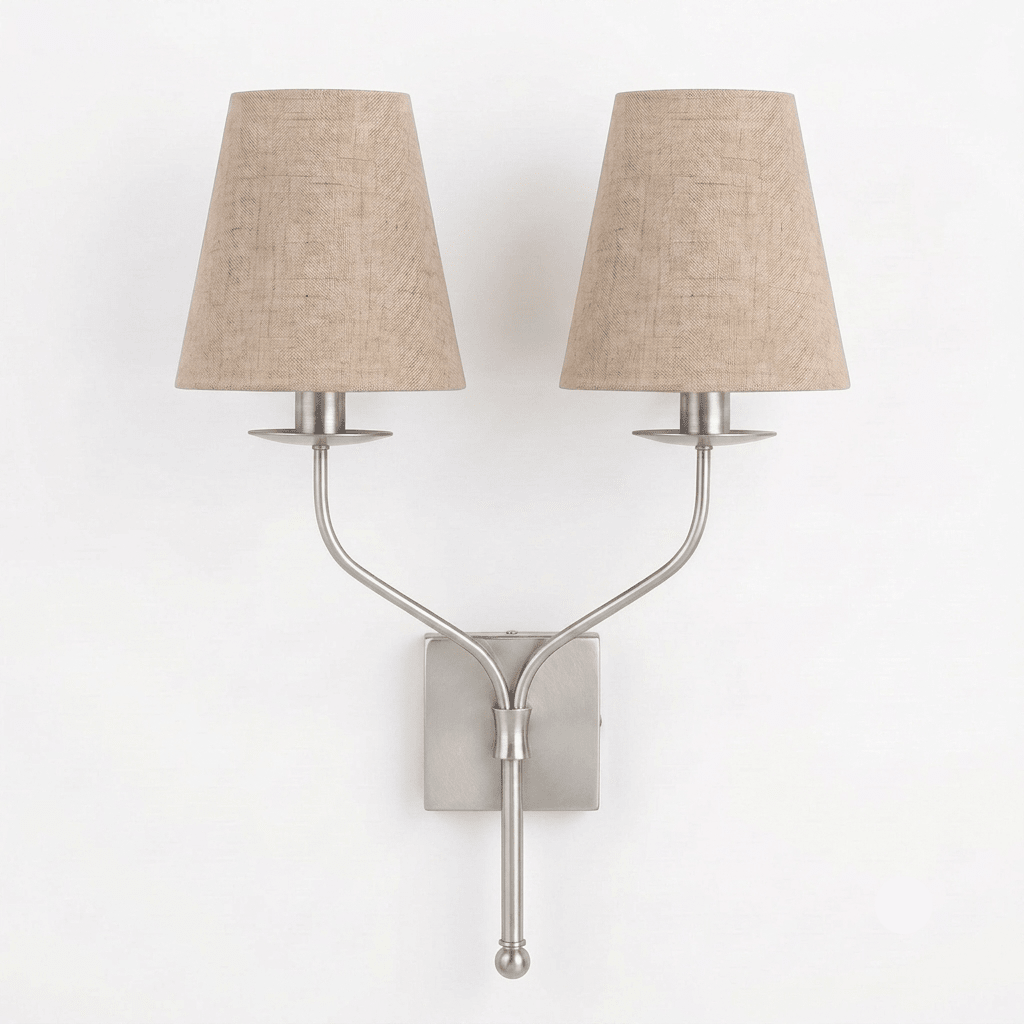 Lysenne Double Arm Fabric Wall Sconce — product view 6