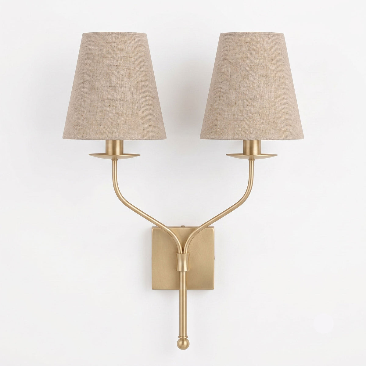 Lysenne Double Arm Fabric Wall Sconce — product view 7