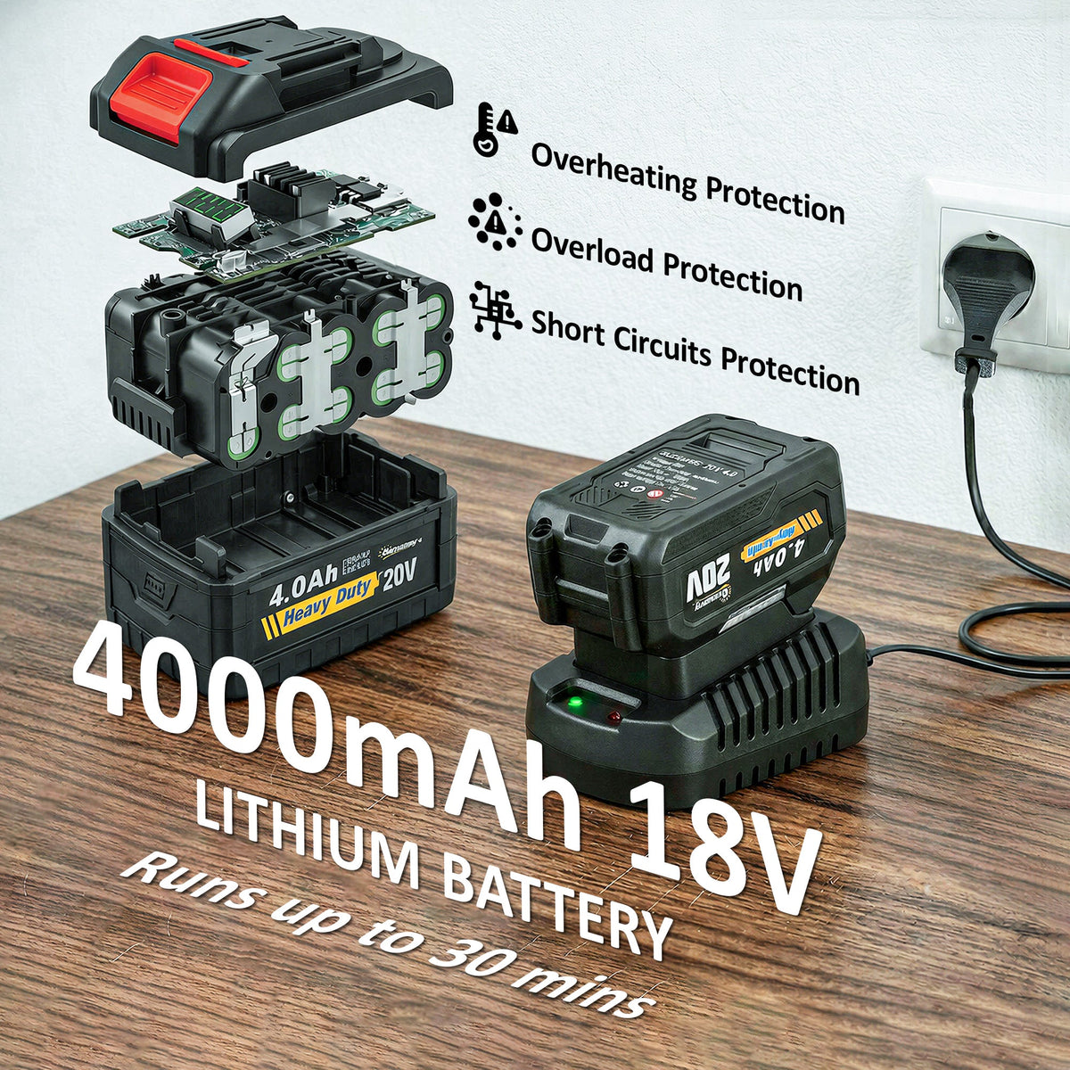 18V Cordless Leaf Blower with Battery and Charger — product view 7