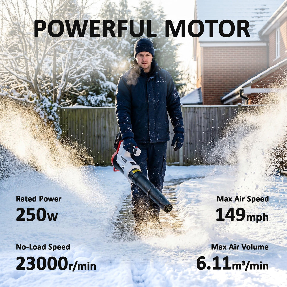 18V Cordless Leaf Blower with Battery and Charger — product view 6
