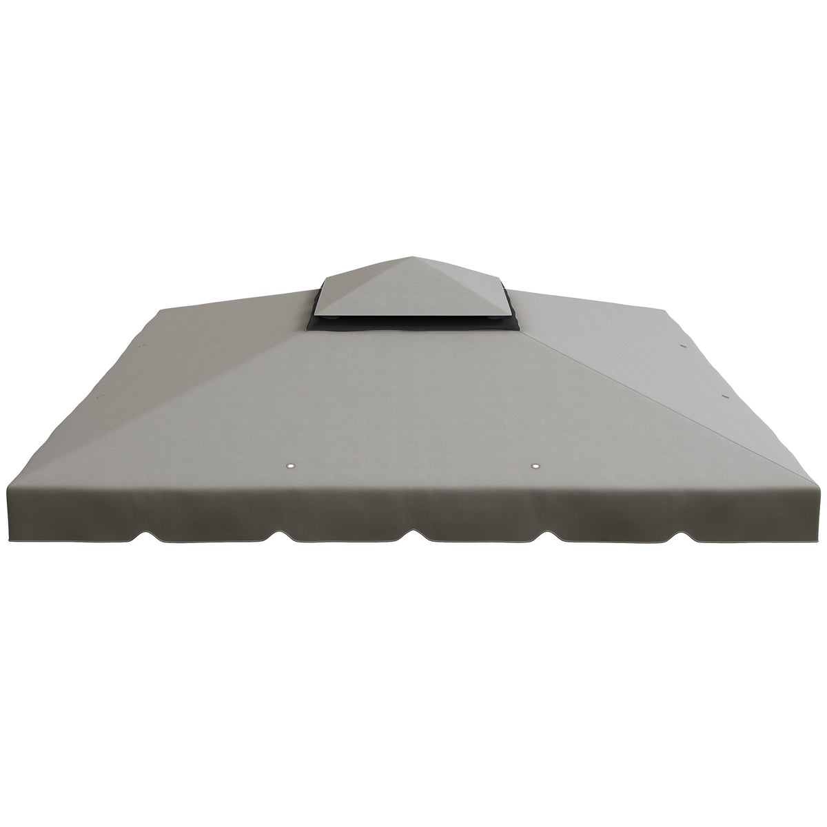10' x 10' Gazebo Replacement Top with Double Vented Roof for Outdoor Patio Use, Light Gray — product view 2