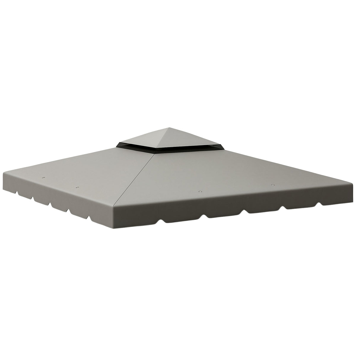 10' x 10' Gazebo Replacement Top with Double Vented Roof for Outdoor Patio Use, Light Gray — product view 1