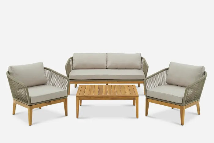 LoungeYard Desert Patio Furniture Set - 2 Lounge Chairs &amp; a Coffee Table